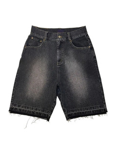 <b>Men's</b> Baggy Denim Jeans <b>Shorts</b> Summer Streetwear Distressed Embroidery <b>Patch</b> Casual Straight Weave Woven Jorts for <b>Men</b> - Product Image 6