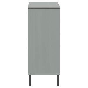 Scarpiera in legno massello con gambe in metallo grigio 37.4 Design elegante "x 13.8" x 33.9" - Product Image 5