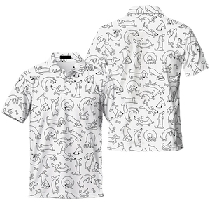 Polos de golf para hombre de alta calidad, impresión por sublimación, 100% poliéster, ropa deportiva para hombre, polos para adultos - Product Image 3