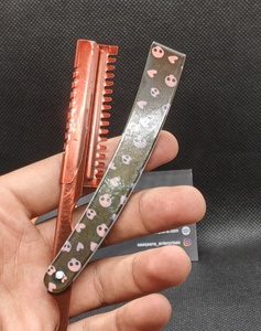 Navaja de Peluquería Profesional de Alta Calidad, Directo de Fábrica, para Adelgazar el Cabello, Plegable, de un Solo Filo, con Hojas Importadas de Acero Inoxidable - Product Image 3