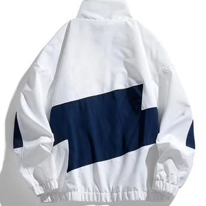 Veste coupe-vent légère et respirante en toile, élégante, avec logo personnalisé imprimé, vêtements d'hiver imperméables, streetwear, veste coach pour homme - Product Image 2