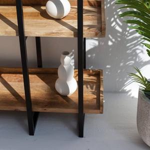 Librería Vandana Merino Ultra Industrial de Madera de Mango, Diseño Moderno de Almacenamiento en Metal y Madera - Product Image 4