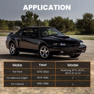 Upper and Lower Tubular Control Arms Kit for 79-04 for Ford Mustang Mercury Cobras C33713374 Rear - Product Image 3