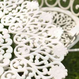 Ensemble <span class=keywords><strong>de</strong></span> salle à manger <span class=keywords><strong>de</strong></span> patio en fer victorien, mobilier d'extérieur, table et chaises ornées pour <span class=keywords><strong>jardin</strong></span>, fête, lieu <span class=keywords><strong>de</strong></span> réception <span class=keywords><strong>de</strong></span> mariage, espaces <span class=keywords><strong>de</strong></span> style campagnard français - Product Image 5