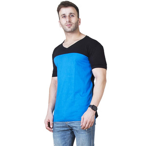 T-shirts à col rond en coton 100% personnalisés pour hommes, longueur longue, impression numérique pour garçons - Product Image 3