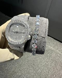 Reloj de Cuarzo con Diamantes Moissanite VVS, Caja de Aleación, Diseño de Lujo, Unisex, Alta Calidad, Pasa el Test de Diamantes - Product Image 2