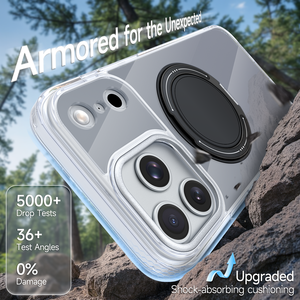 Funda Magnética Transparente Delgada para iPhone con Soporte 360 - Product Image 6