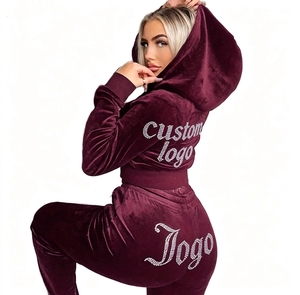 Fábrica de chándales personalizados para mujer, conjunto de chándal estilo Baddie, conjunto de chándal holgado para mujer, para compradores estadounidenses - Product Image 5
