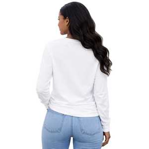 Iota Phi Lambda Sorority <b>White</b> Long Sleeve Shirt Greek Letter Apparel Womens Casual Crewneck <b>Top</b> Premium Quality Wear - Product Image 4