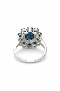 <b>Blue</b> Sapphire <b>Ring</b> in 92.5 Sterling Silver KLSR-10682 - Product Image 3