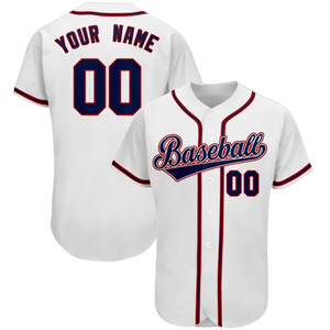 Chemises de baseball et de softball imprimées à manches courtes de haute qualité personnalisées, 100% polyester, ensemble complet, antibactérien, respirant - Product Image 4