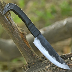 Cuchillo de Caza Edición Especial de Acero de Damasco con Funda de Cuero, Cuchillo de Supervivencia de Caza de Última Tendencia - Product Image 4