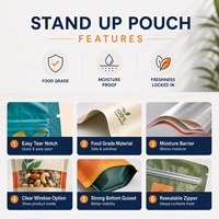 Bolsa de Embalaje con Barrera Autosellable, Impresa Personalizada en Pequeñas Cantidades, Bolsa de Plástico para Alimentos con Forma Especial