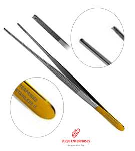 Pinzas Quirúrgicas Semken de Carburo de Tungsteno con Dientes Serrados 1x2, Instrumento Quirúrgico de Acero Inoxidable, Pinzas Médicas de Precisión - Product Image 1