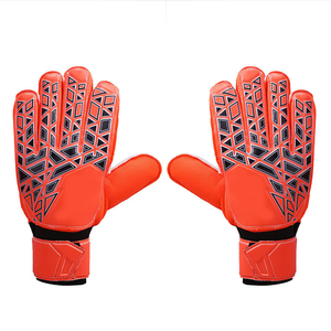Gants de gardien de but de football personnalisés, en cuir PU, antidérapants, respirants, séchage rapide, sangle de poignet réglable, fermeture auto-agrippante - Product Image 1