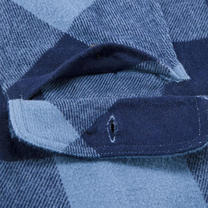 Chemise décontractée en flanelle unie pour homme, coupe ajustée, grande taille, séchage rapide, respirante, en coton écologique, anti-plis, style vintage, collection printemps - Product Image 5