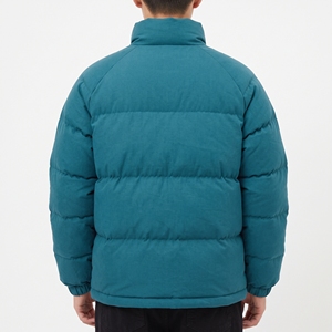 Blouson matelassé pour homme Hawk Eye, couleur turquoise, col montant, fermeture éclair, coupe-vent, vêtement d'extérieur décontracté pour l'hiver, rembourrage épais en polyester - Product Image 5