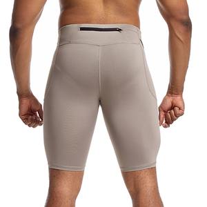 Shorts de compression personnalisés pour hommes, haute élasticité, séchage rapide, couleur unie, pour entraînement, course à pied et sport - Product Image 2