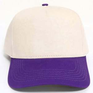 Gorras de Béisbol Planas 3D de 5 Paneles Curvos, Material Suave de Sarga 100% Algodón de Calidad, Logotipo Bordado Personalizado, Unisex, 2 Tonos de Color - Product Image 4