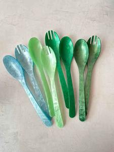 Cuillère de service réutilisable en résine artisanale de luxe TCE, couverts décoratifs haut de gamme, personnalisables, cadeau pour la maison, la salle à manger, l'hôtel, le café - Product Image 5