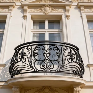 Rampe de balcon en fer forgé traditionnel KHP, résistante à la rouille, facile à installer, 10 lb, pour usage extérieur - Product Image 6
