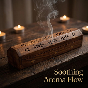 Handmade Wooden Incense Burner Coffin Box Brass Inlay Ash Catcher Storage <b>Aroma</b> <b>Diffuser</b> Holder Luxury Home Decor Wholesale Gift - Product Image 4