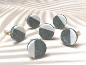 Boutons de meuble en marbre, marbre, pierre et bois, design tendance, à prix très raisonnable - Product Image 5