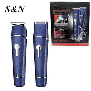 Recortadora de pelo eléctrica S N HC 006, lavable, 2 en 1, recortadora profesional para hombres, recortadora de barba - Product Image 1
