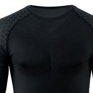Camiseta de Compresión MMA, Venta al Por Mayor de Fábrica, Diseño Personalizado, Manga Larga, Cuello Redondo, para Niños, Secado Rápido, Spandex/Poliéster - Product Image 3