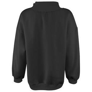 Sweat-shirt à capuche oversize personnalisé pour femme, en coton éponge, avec impression, style streetwear décontracté, fournisseur en gros - Product Image 4