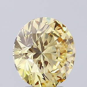 Magnifique diamant jaune rond de 5 carats, diamant fantaisie coloré brillant, diamant non monté pour un chef-d'œuvre de joaillerie de luxe sur mesure - Product Image 5