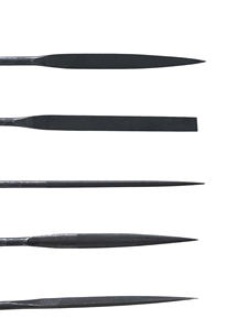 MEILLEUR PRIX – Lot de 5 limes à aiguille en acier de 200 mm – Limes de précision pour bijoutier – Coupe lisse, extrémité arrondie – Pour bijoux en or et argent – Tige de 6 mm - Product Image 5