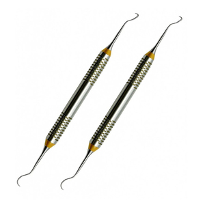 Montana Jack Periodontal Sickle Scaler – Instrument dentaire à double extrémité en acier inoxydable, à angle contrarien, pour usage professionnel - Product Image 2