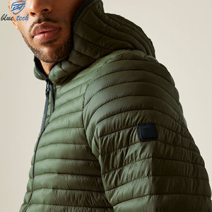 Men's Lightweight Hooded Puffer Jacket Quilted Winter <b>Coat</b> Full Zip Warm Insulated Outdoor Casual Jacket Custom OEM Manufacturer - Product Image 6