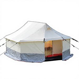 Tente familiale quatre saisons de 4x6 mètres avec fenêtres en moustiquaire, tissu coupe-vent et hydrofuge pour utilisation d'urgence - Product Image 6