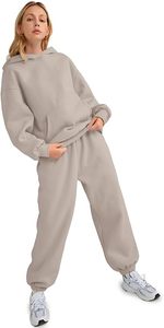 Conjunto de Sudadera con Capucha Oversize y Pantalones de Chándal de Forro Polar Premium para Mujer, Conjunto Deportivo de Sudadera con Capucha y Pantalones de Chándal para Mujer - Product Image 5