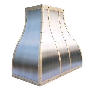 Contemporary Brass Range Hood Perfect For Luxury Residential Kitchens Superior Air Purification Beautiful Decorative Appearance - Product Image 4