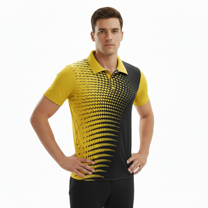 เสื้อโปโลผู้ชายแขนสั้นคุณภาพสูง OEM ป้องกันริ้วรอย ระบายอากาศได้ดี ผ้าถัก ปักลายได้ตามสั่ง สำหรับฤดูร้อน - Product Image 4