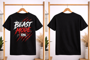 Camiseta Deportiva Personalizada con Estampado Gráfico 'Beast Mode', Unisex, de Algodón, Manga Corta, para Gimnasio, Venta al Por Mayor, OEM, ODM - Product Image 6