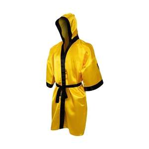 Robe de boxe personnalisée pour hommes, tenue de combat professionnelle, vêtements d'entraînement et de compétition, satin léger et respirant, vêtements de sport - Product Image 3