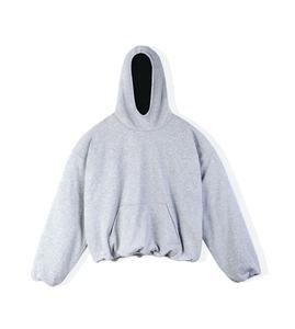 Vente chaude 500 Gsm Pull Over Hoodies Hommes Lourd En Détresse En Gros Surdimensionné Pierre Vintage recadrée Lavé À Capuche Blanc - Product Image 1