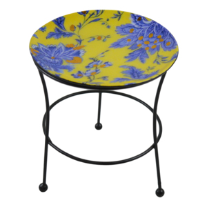 Hot Selling Customized Antique Metal Flower Pot <b>Stand</b> High Quality Handmade Iron Enamel <b>Vase</b> for Outdoor Use Coastal Design - Product Image 1
