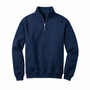 Sweat-shirt à fermeture éclair pour homme, style rétro, double fermeture éclair, manches longues, coupe ample, idéal pour le skate, en polyester, faible MOQ, OEM ODM, commande en gros, sweat à capuche zippé - Product Image 1