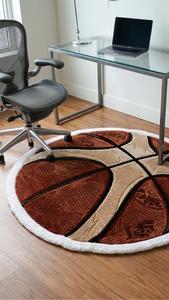 Alfombra Moderna Antideslizante de Lana Premium, Diseño Deportivo de Baloncesto, Hecha a Mano, para Decoración de Dormitorio y Sala de Estar - Product Image 3