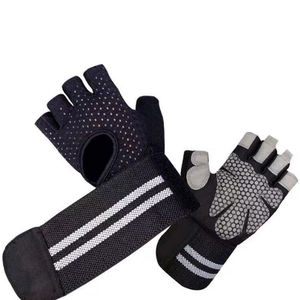 ถุงมือหนังออกกำลังกายแบบปรับได้ครึ่งนิ้ว สำหรับยูนิเซ็กซ์ เหมาะสำหรับการออกกำลังกาย ฟิตเนส กีฬา และการแข่งขันยกน้ำหนักกลางแจ้ง - Product Image 4