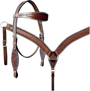 Kaamkaaj Genuine Leather Western Saddle Bridle Tack <b>Set</b> Buckle Closure Washable Pocket Sparkle Inlay Customization Available - Product Image 3