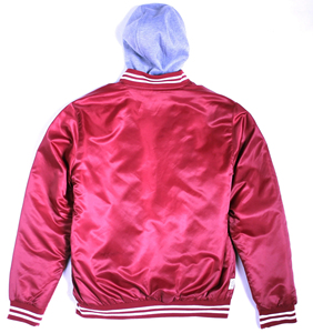<b>Waterproof</b> Stand Collar Varsity Baseball <b>Jacket</b> in <b>Winter</b> Satin Fabric Plus Size Outdoor Finished Solid Embroidery Decoration - Product Image 4
