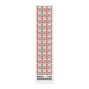 Étiquettes autocollantes Brady GHS pour produits toxiques sévères, finition mate durable pour les contenants de produits chimiques de laboratoire - Product Image 2