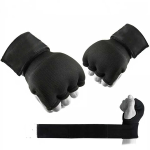 Gants d'entraînement en gel pour les mains, demi-doigts, en néoprène, fermeture Velcro, arts martiaux, taille adulte unisexe - Product Image 4