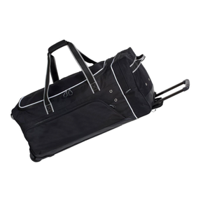 SPAHI ENTERPRISES SE-1902 Bolsa de Lona con Ruedas de Poliéster Negro, Asas Reforzadas, Capacidad Personalizada de 50-70L, Ventilada - Product Image 1